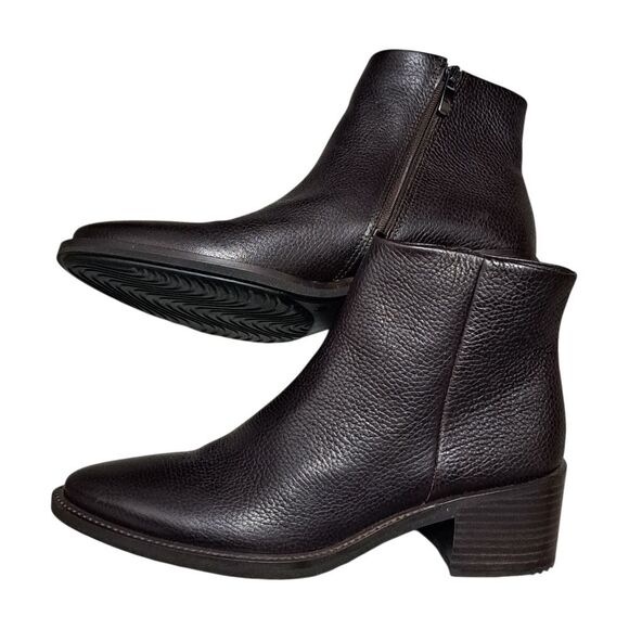 Ecco Women's Shape 35 Sartorelle Western Goth Blacked Heel Mid Ankle Boots S 7.5 - Picture 11 of 17